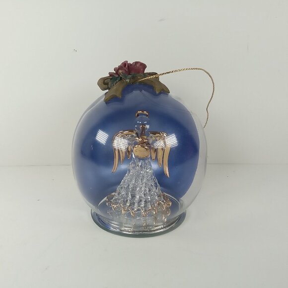 Glass Collection High Quality Angel w/ Trumpet Christmas Holiday Ornament - Picture 1 of 7